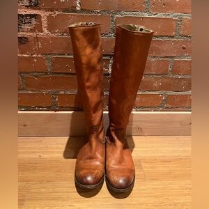 Frye brown leather boots size 10